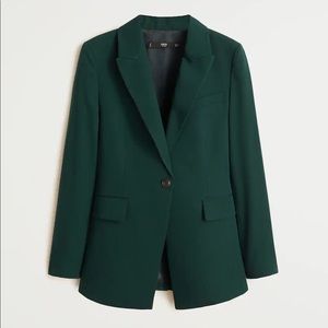 Hunter Green Mango Blazer